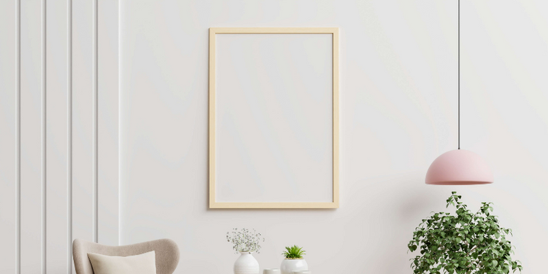 Blank Framed Canvas Wall Decor