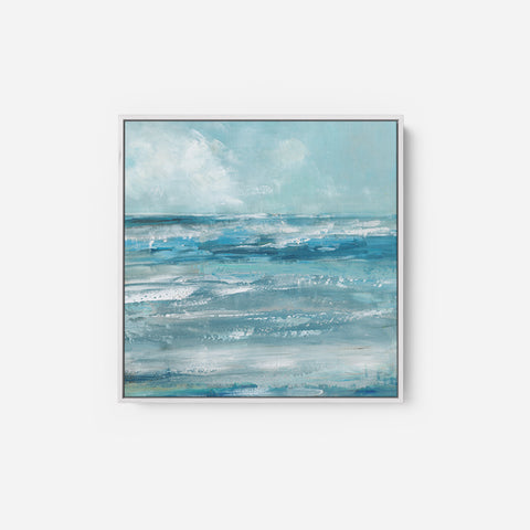 iCanvas Aqua Ocean Waves from Above Art by Maggie Olsen Canvas Art Wall Decor ( scenic & landscapes > Coastal > beaches art) - 12x18 in