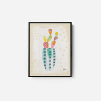 Collage Cactus I on Graph Paper - MELISSA AVERINOS