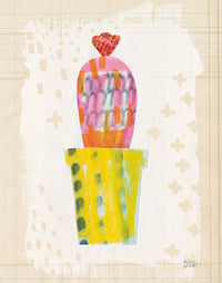 Collage Cactus V on Graph Paper - MELISSA AVERINOS