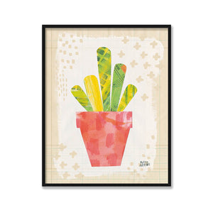 Collage Cactus VI on Graph Paper - MELISSA AVERINOS