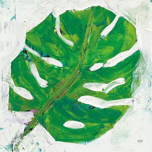 Single Leaf Play on White - KELLIE DAY