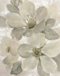 White on White Floral I Neutral - SILVIA VASSILEVA