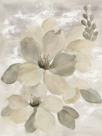 White on White Floral II Neutral - SILVIA VASSILEVA