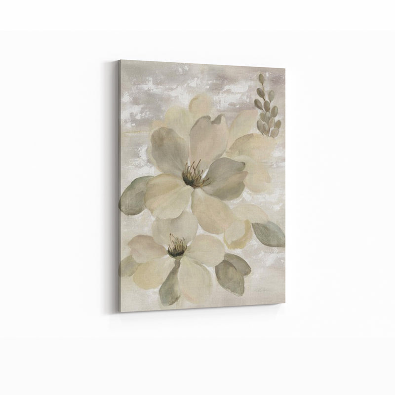 White on White Floral II Neutral - SILVIA VASSILEVA