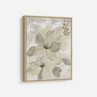 White on White Floral II Neutral - SILVIA VASSILEVA