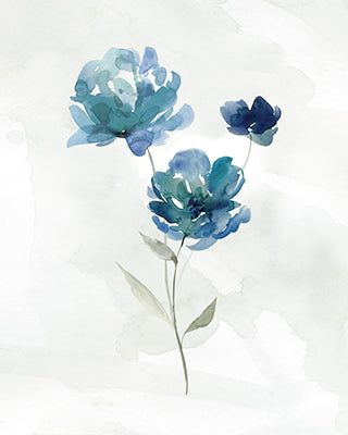 Blue Botanical I - CAROL ROBINSON