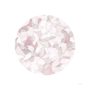 Leafy Abstract Circle I Blush Gray - DANHUI NAI