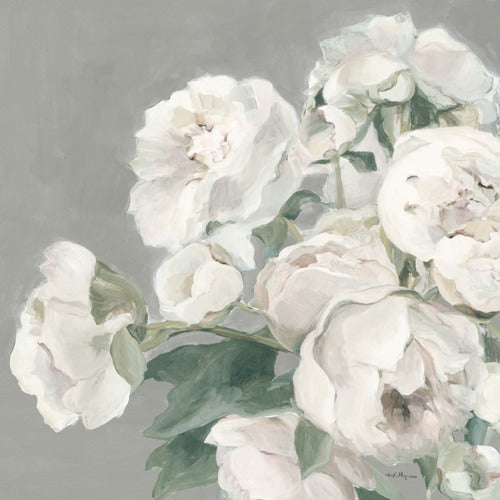 Peonies on Gray - MARILYN HAGEMAN