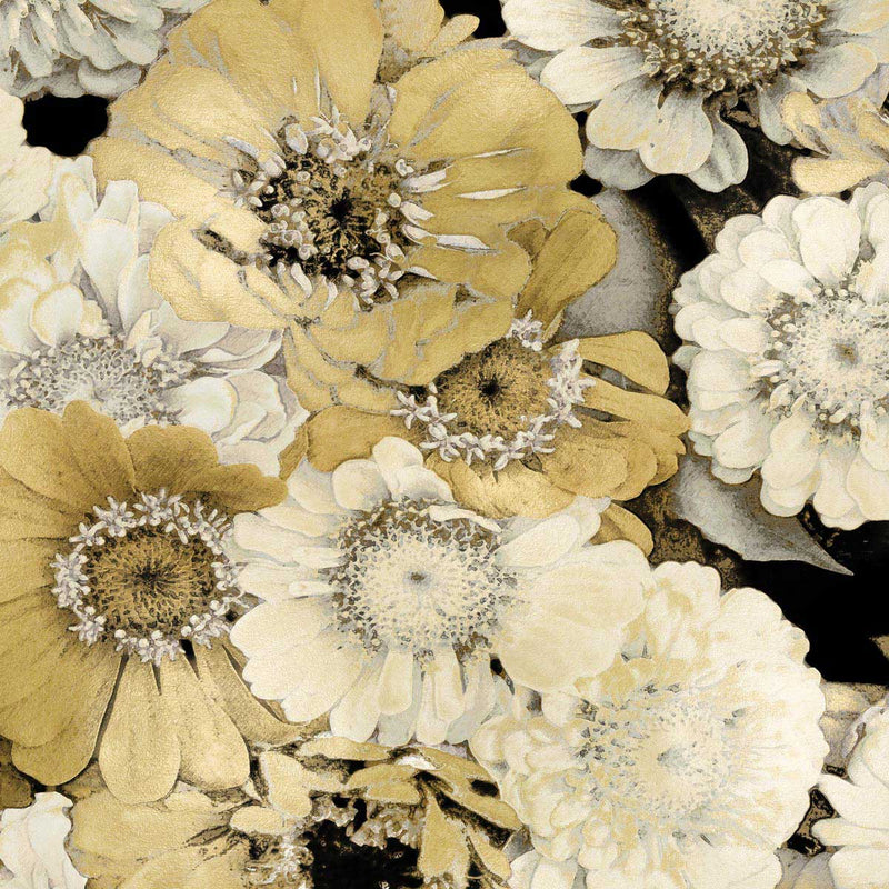 Floral Abundance in Gold II - KATE BENNETT