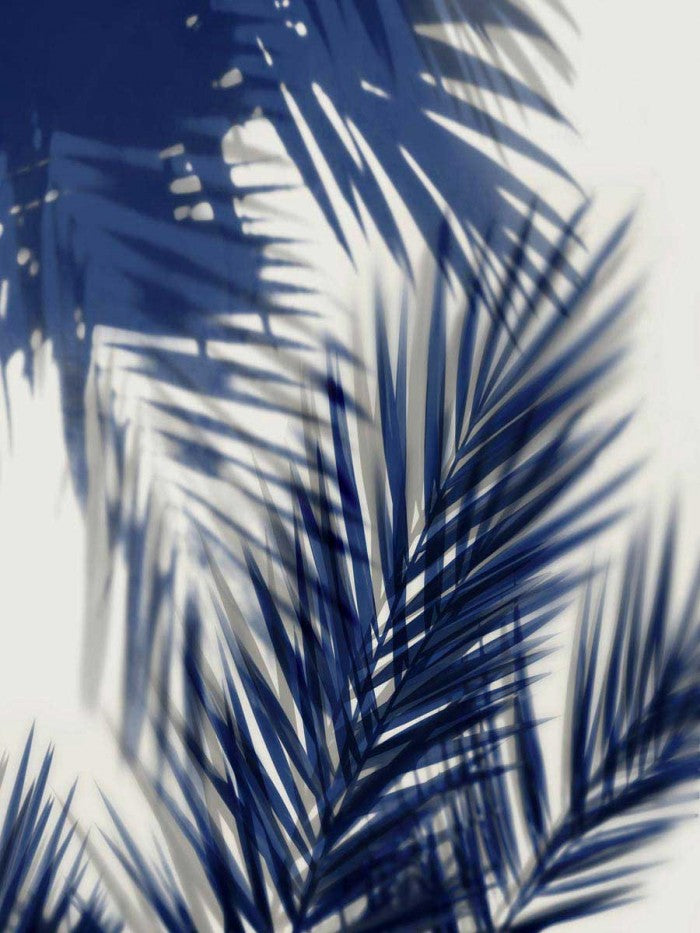 Palm Shadows Blue II - MELONIE MILLER