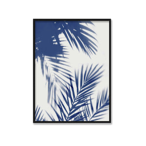 Palm Shadows Indigo II - MELONIE MILLER